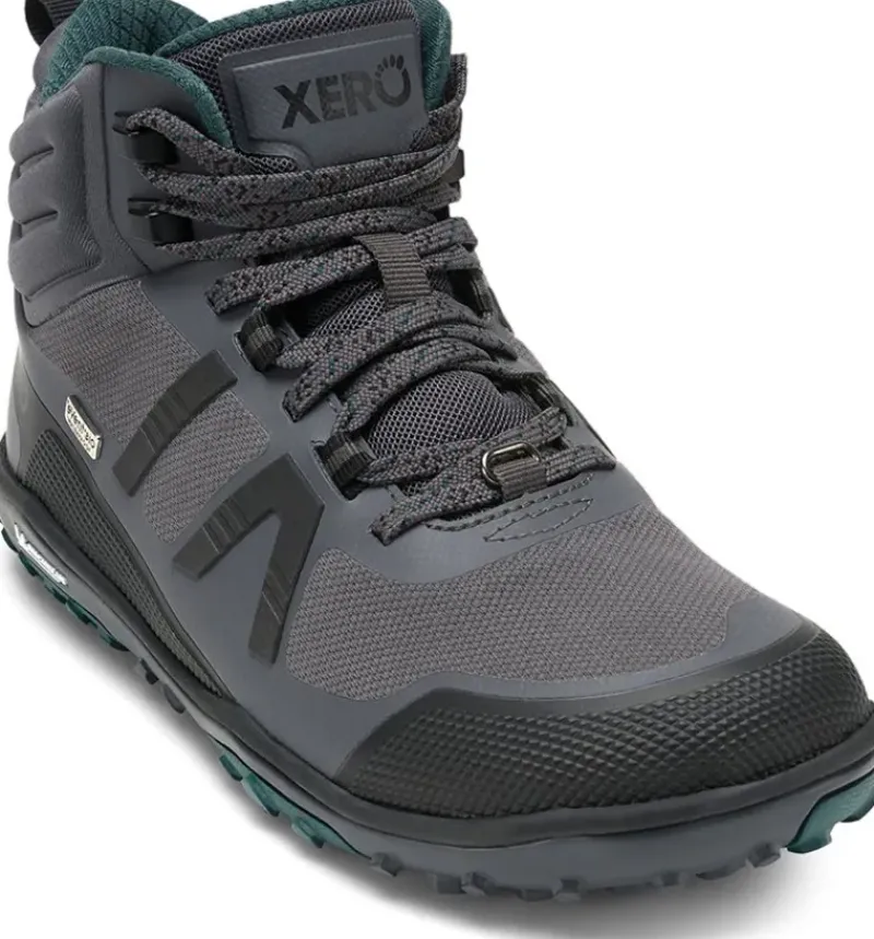 Xero Shoes Hiking Shoes & Boots|Mid Height Boots-Womens Scrambler Mid II WP Boot - Asphalt-Sea Moss