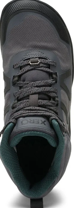 Xero Shoes Hiking Shoes & Boots|Mid Height Boots-Womens Scrambler Mid II WP Boot - Asphalt-Sea Moss