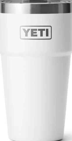 Yeti Coffee Mugs & Flasks-Rambler 20oz Stackable Cup - White