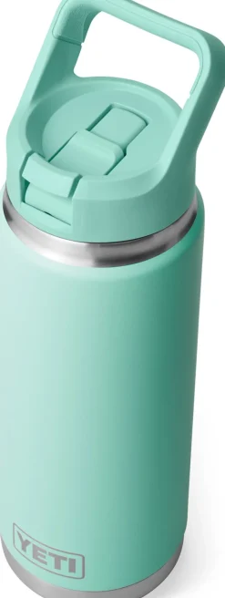 Yeti Coffee Mugs & Flasks-Rambler 26oz Straw Bottle - Seafoam