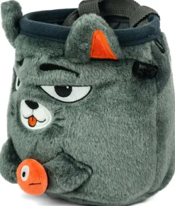 YY Chalk & Chalkbags-Vertical Chalk Bag - Grey Cat